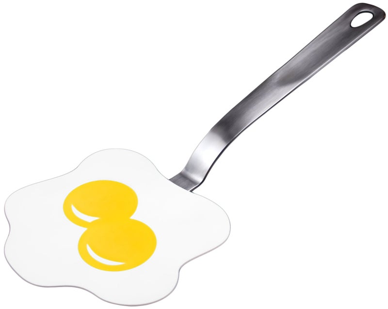 Tovolo Spatulart Fried Egg Nylon Flex Turner, Heat-Resistant Silicone, Dishwasher Safe - Image 1
